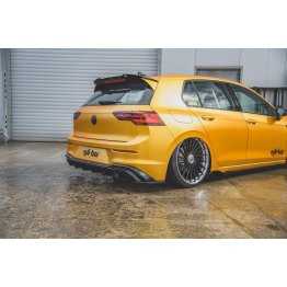 Накладки сплиттеры боковые на задний бампер на VW Golf VIII